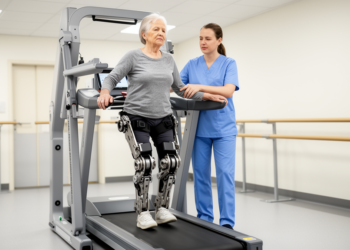 Robot Exoskeleton Gait Training Shows Modest Gains in Balance and Walking Independence After Stroke