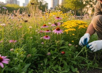 Perennial Plant Mixtures Turn Urban Green Spaces Into Weed-Fighting Insect Havens