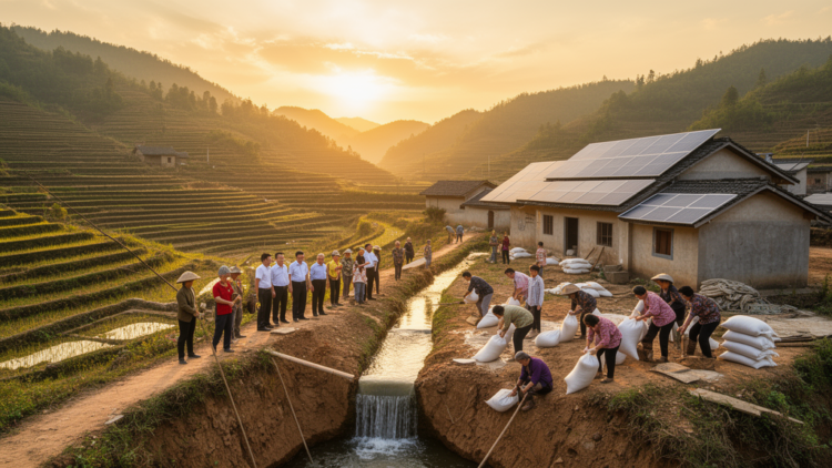 How Government, Community and Household Cooperation Shapes Rural Climate Resilience in China