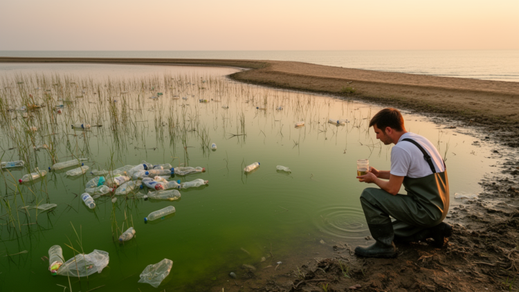 Trapped Bulgarian coastal lakes warm, stagnate and choke on plastic as scientists propose a seasonal outlet fix
