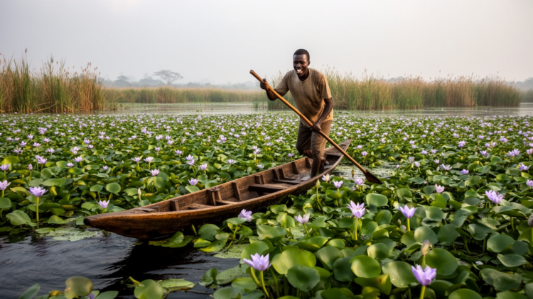 Invasive Water Hyacinth Is Devastating Livelihoods Around Rwanda’s Largest Wetland Complex