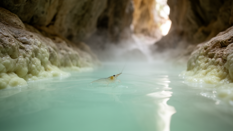 Sulfur-loving shrimp relative discovered in Albania’s Breath of the Dragon Cave