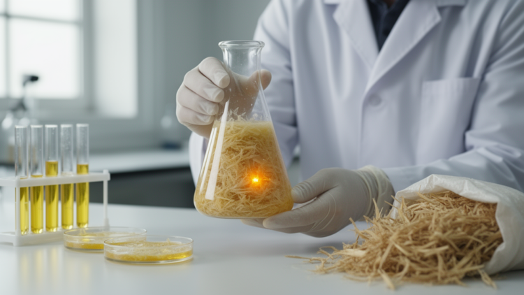 Waste Sugarcane Bagasse Turned Into Vitamin B2 by a Bacteria Found in a Kolkata Dump