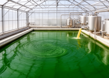 Spirulina grown on brewery wastewater slashes fertilizer emissions by 2.7-fold