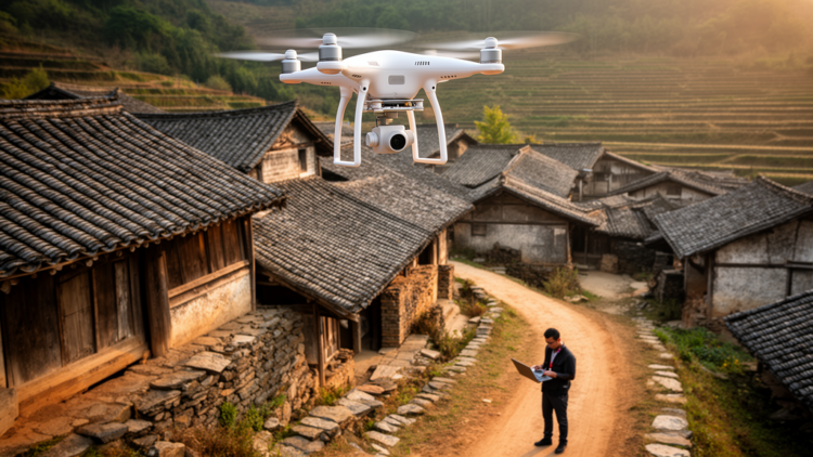 Drones and Deep Learning Race to Save China’s Vanishing Traditional Villages