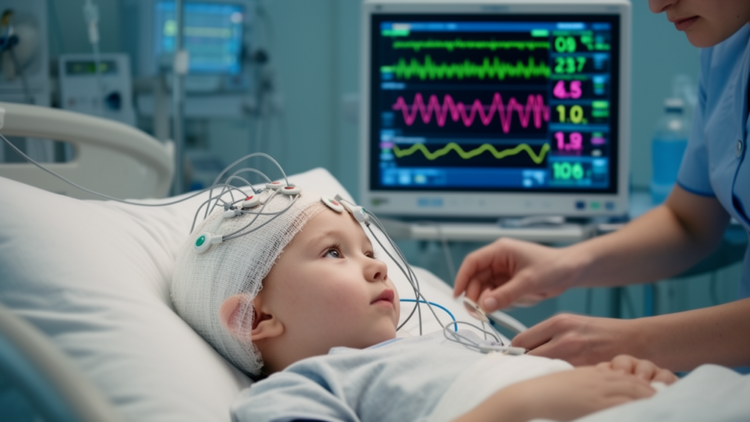 Brain Oxygen and EEG Monitors Predict Outcomes in Children With Severe Head Injuries