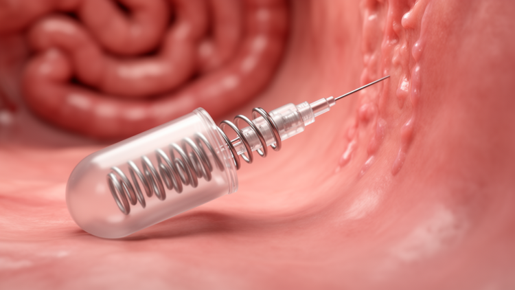 Self-pressurized capsules push oral biologics past gut barriers into clinical reality