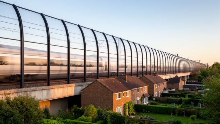Fully Enclosed Sound Barriers Emerge as Best Defense Against High-Speed Train Noise