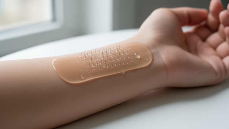 Wrist-Worn Microneedle Patch Creates Its Own Alkaline Microenvironment for Enzyme-Free Glucose Monitoring