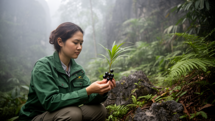 New Palm Species With Tiny Leaf Axis and Black Fruit Found in Vietnam