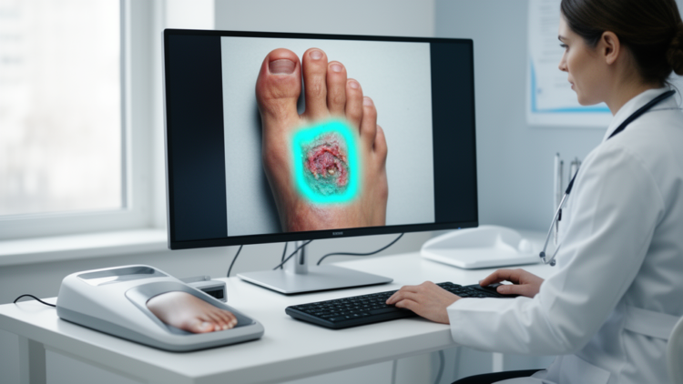 Attention-guided dense convolutional network automates diabetic foot ulcer segmentation
