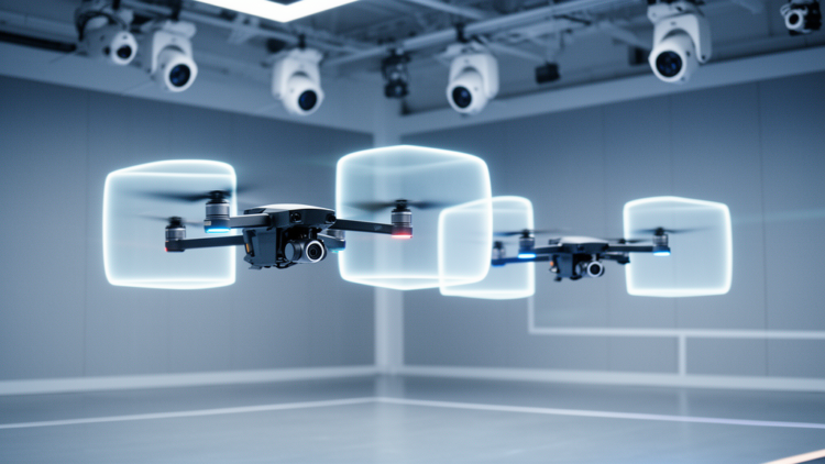 Geometric Keep-Out Zones Teach Autonomous Drones to Dodge Overtaking Collisions