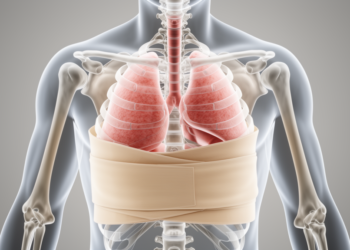 Chest wall restriction device for modeling respiratory challenges and dysfunction