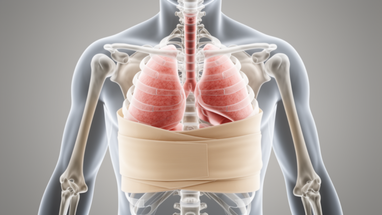 Chest wall restriction device for modeling respiratory challenges and dysfunction