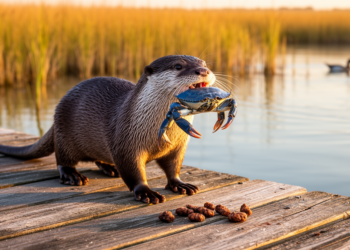 River otters in the Chesapeake Bay eat everything from blue crabs to ducks, and their poop reveals a hidden parasite world