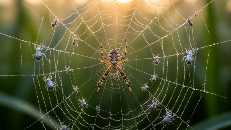 Spiders as superhosts and secondary kleptoparasites