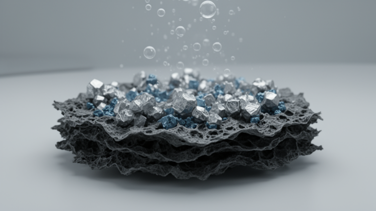 Graphene-backed nickel cobalt oxide composite doubles as supercapacitor electrode and hydrogen catalyst
