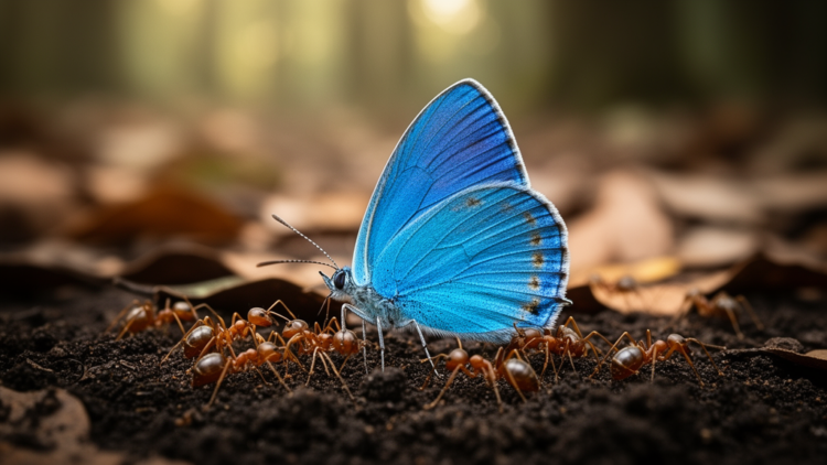 Endangered Blue Butterfly Breaks the Ant Rules of Its Own Species