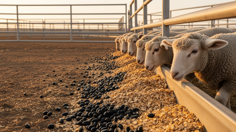 Whole Sunflower Seeds Outperform Ground Seeds in Feedlot Ewe Lambs