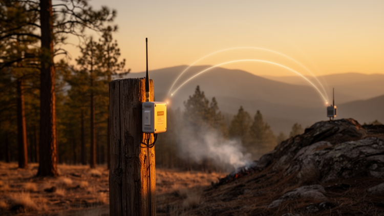 Hybrid Zigbee-LoRa Sensor Network With Built-In Machine Learning Targets Wildfires at the Ignition Stage