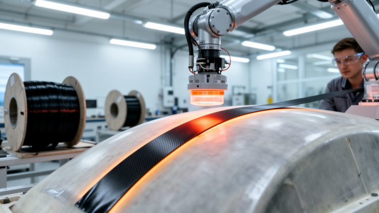 Infrared-Heated Robot Lays Down Stronger Carbon Fiber Composites