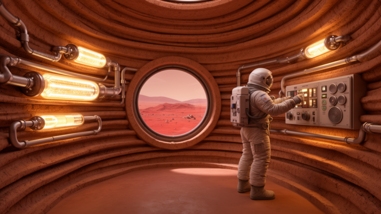 Martian Homes Get Smarter: Life Support Systems Built Into 3D-Printed Habitat Walls