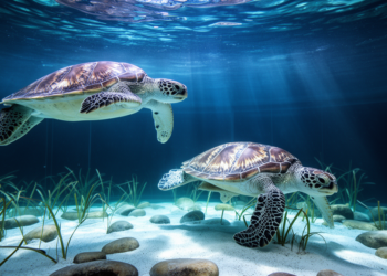 Two Male Sea Turtles Reveal the Secret Rhythm of Life in a Shared Aquarium Tank