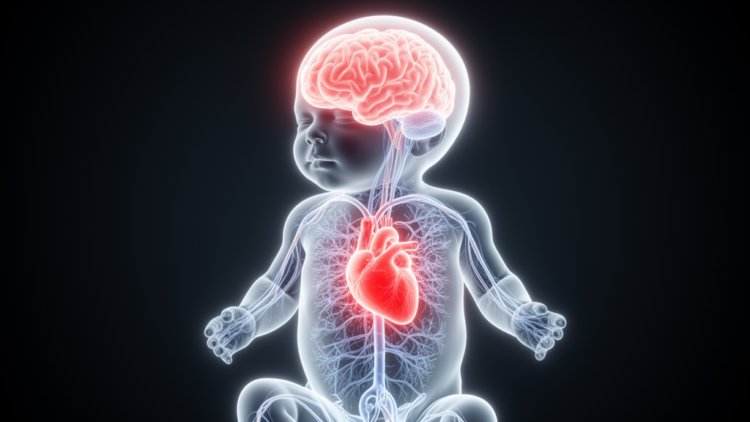 When the Newborn Heart Stops Talking to the Brain: Signals of Oxygen Starvation
