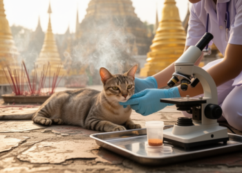Zoonotic Giardia Strains Found in Bangkok Temple Cats, Study Shows