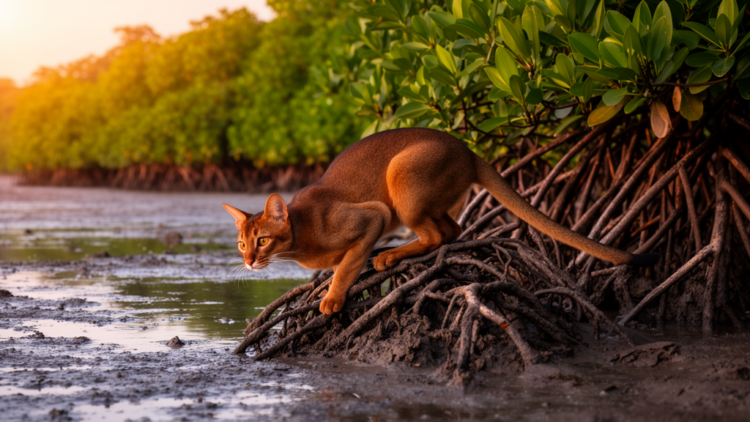 Rare Wetland Cat Reveals Surprising Habitat Secrets in Borneo’s Mangroves