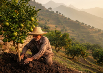 Mandarin Farmers in Nepal Embrace Soil Conservation to Save Hillside Orchards