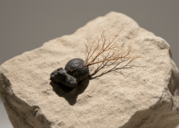 A 410-million-year-old fossil fungus caught in the act of germination
