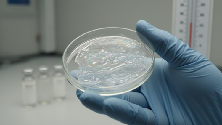 Bacterial vesicle thin films survive eight weeks at room temperature