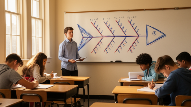 Fishbone Diagrams Boost High Schoolers’ Algebra Word-Problem Scores