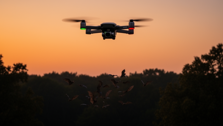How Far Must a Drone Fly to Keep Bats Undisturbed? New Study Calculates the Answer