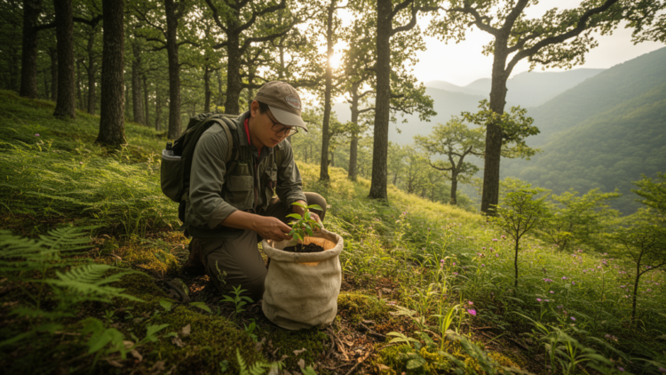 Massive oak forest survey reveals 594 plant species across South Korea’s Gangwon mountains