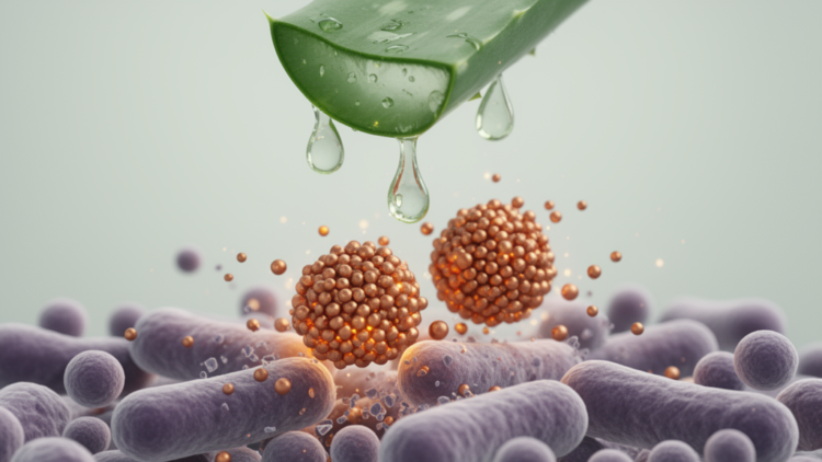 Aloe vera leaf extract yields copper oxide nanoparticles that kill MRSA and drug-resistant Klebsiella
