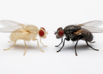 Mass-Reared Fruit Flies Show Distinct Head Transcriptomes Compared With Wild Flies