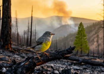 Heat and megafire push Sierra Nevada songbird into shrinking range