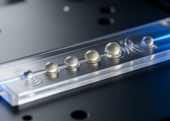 Acoustic waves can sort droplets far larger than the sound wavelength