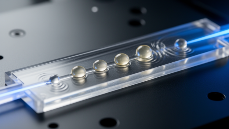 Acoustic waves can sort droplets far larger than the sound wavelength