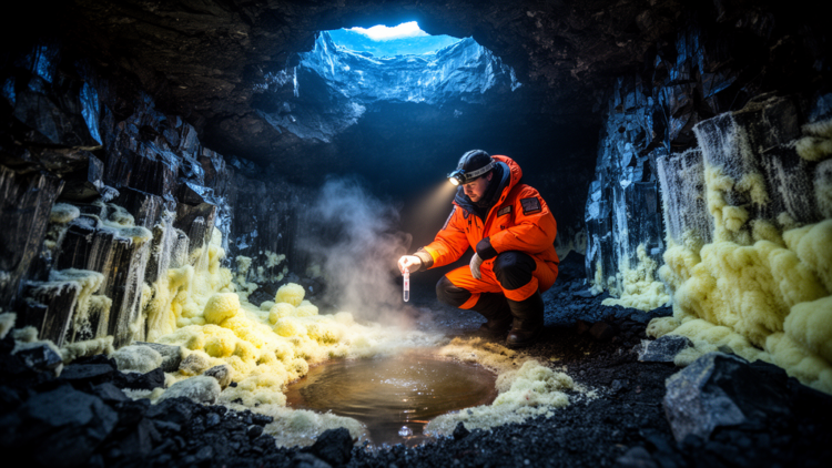 Inside Canada’s Sulfidic Ice Cave: A Volcanic Microbial World That Mirrors Enceladus