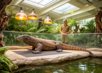 Lights, Heat, and Giants: What 19 Zoos Revealed About Komodo Dragon Welfare