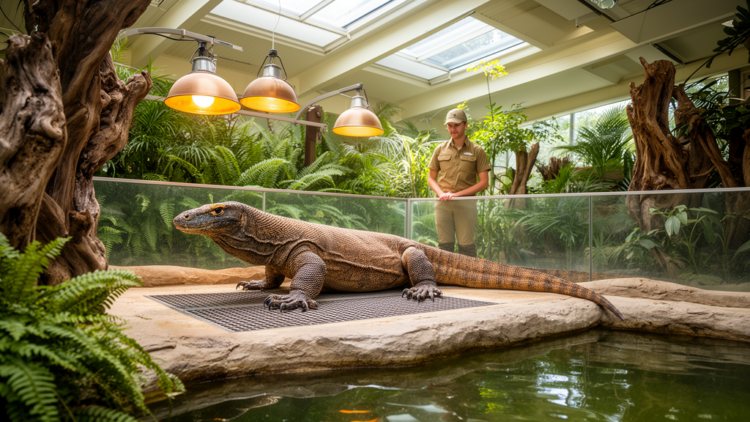 Lights, Heat, and Giants: What 19 Zoos Revealed About Komodo Dragon Welfare