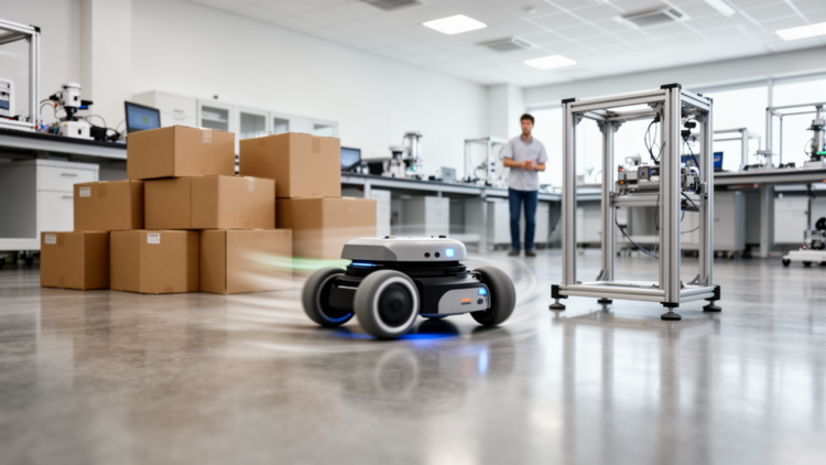 Sliding Mode Control Teaches Omnidirectional Robots to Dodge Obstacles