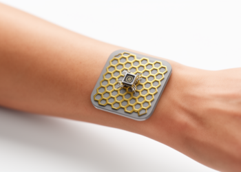 Beehive-Shaped Metamaterial Backing Boosts Tiny Antenna for Needle-Free Glucose Monitoring