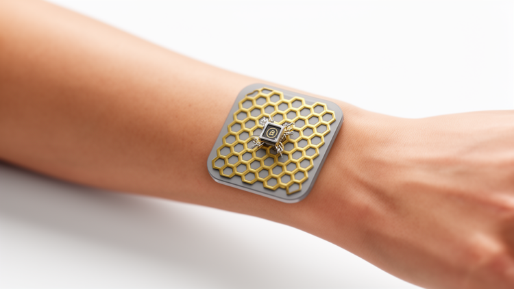 Beehive-Shaped Metamaterial Backing Boosts Tiny Antenna for Needle-Free Glucose Monitoring