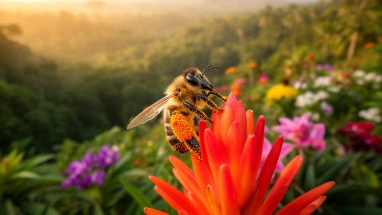 Floral diversity in tropical landscapes affects fatty acid composition in bee bread
