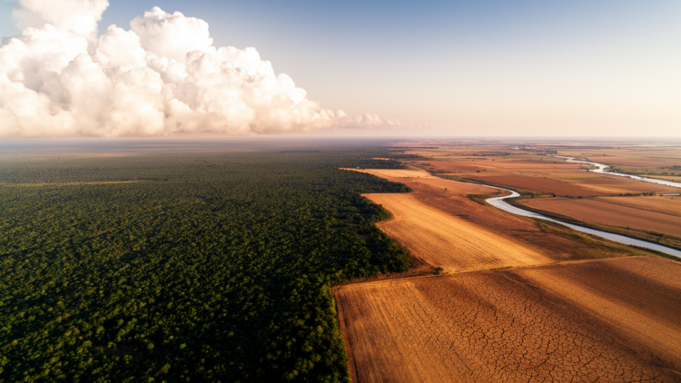 Clouds, not evaporation, decide how land change shifts global climate