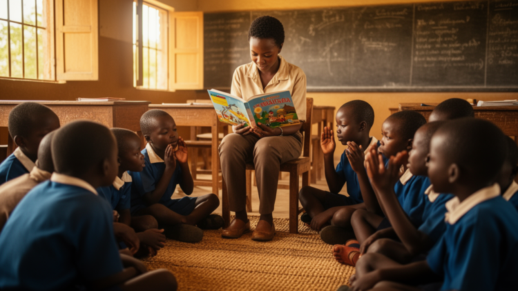 Dialogic Reading in Luganda Classrooms Boosts Ugandan Children’s Vocabulary